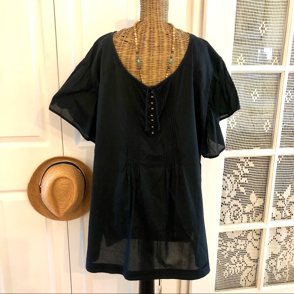 Converse Black Tunic Top